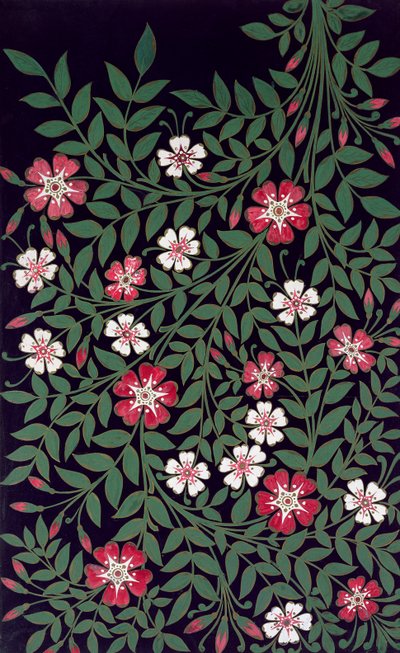 Motif floral par J. Owen, 1863 - Owen Jones